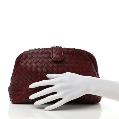 Bottega Veneta Nappa Intrecciato The Lauren 1980 Clutch Gigolo Red 2 of 6
