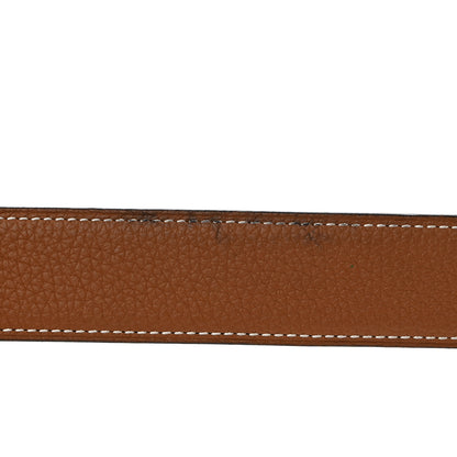 Hermes Box Togo 32mm H Belt 90 36 Black Gold 9 of 9