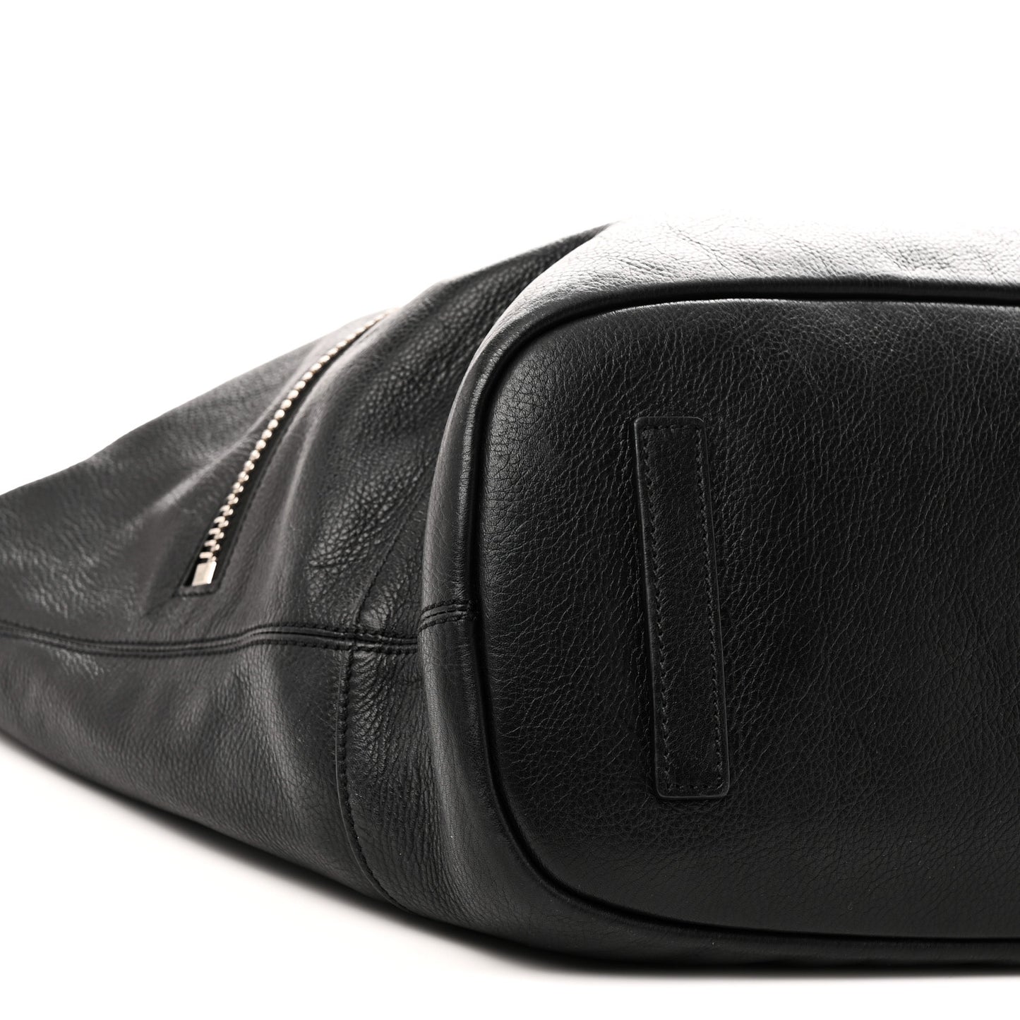 Calfskin Large Zip Nightingale  Black