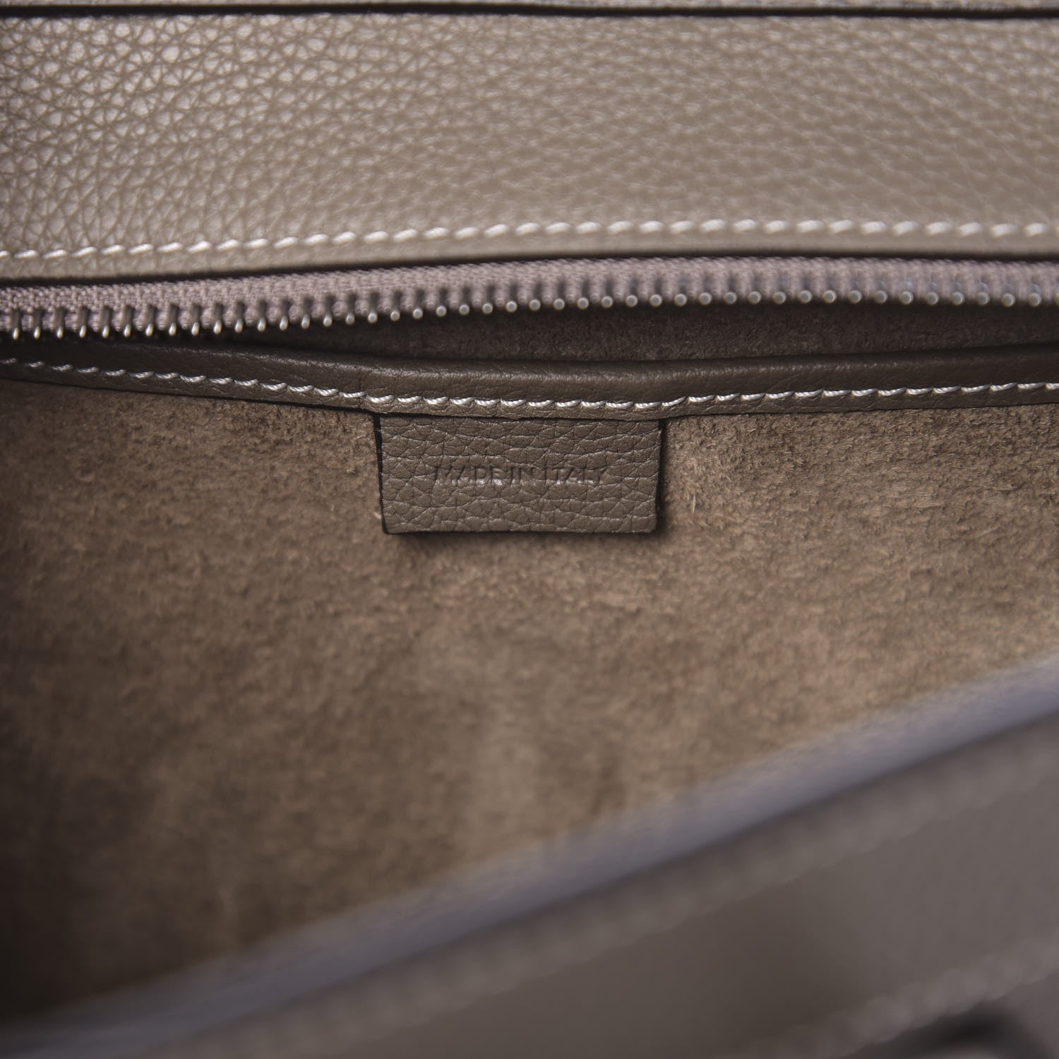 Celine Drummed Calfskin Nano Luggage Souris 6 of 9