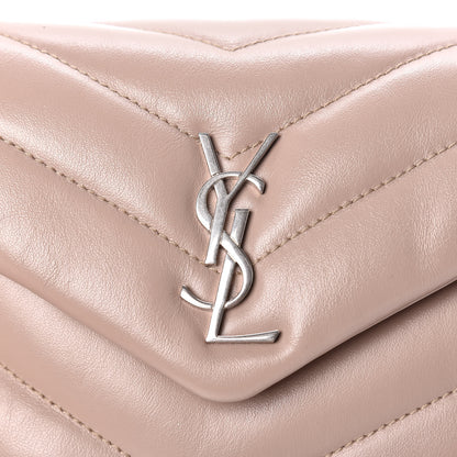 Saint Laurent Calfskin Y Quilted Monogram Toy Loulou Crossbody Bag Dark Beige 11 of 11