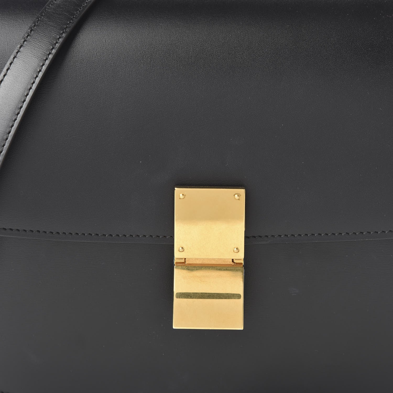 Celine Box Calfskin Medium Classic Box Flap Bag Black 9 of 9