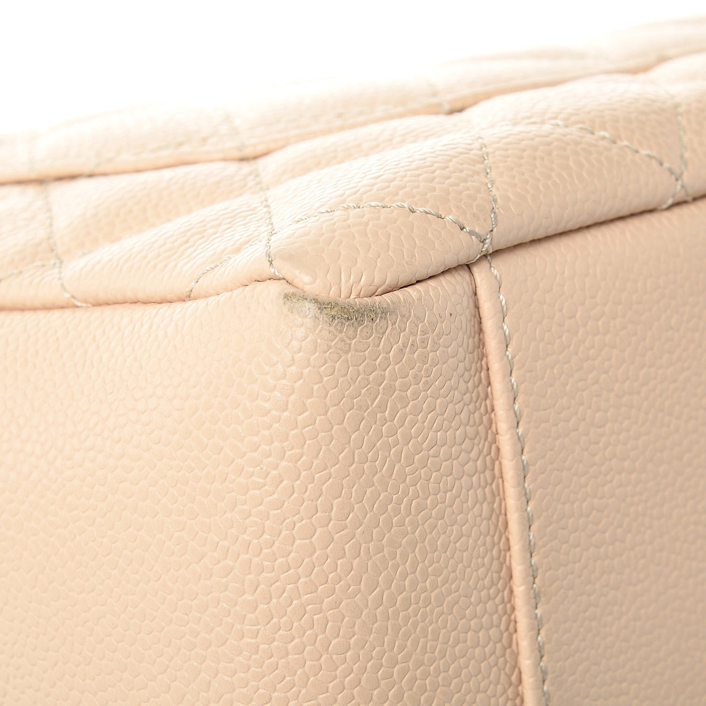 Caviar Quilted Grand Shopping Tote GST Beige Clair