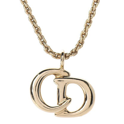 Christian Dior Metal Logo Necklace Gold 3 of 6
