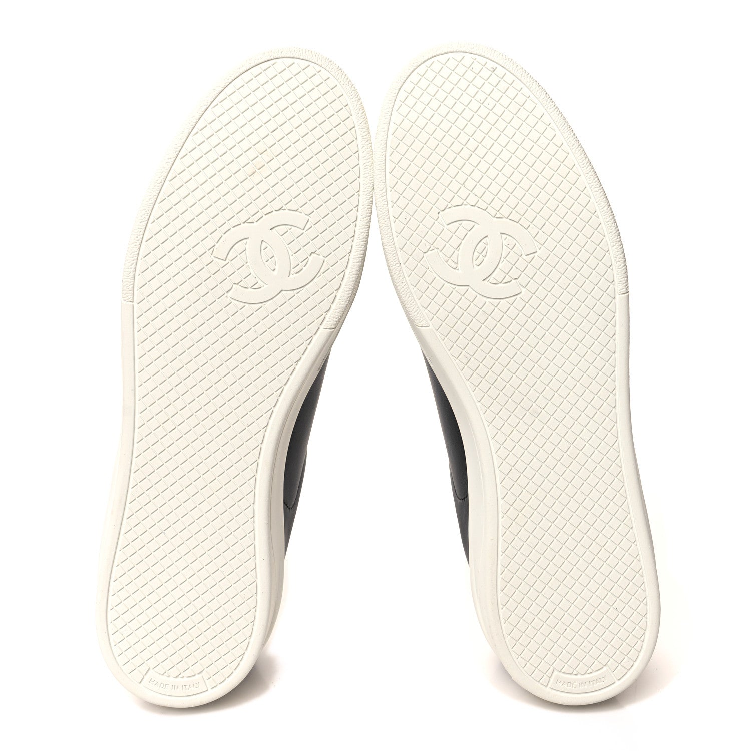 Chanel Calfskin CC Womens Sneakers 40 Black 5 of 8