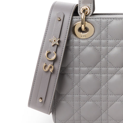 Christian Dior Lambskin Cannage Small My ABCDior Lady Dior Grey 8 of 11