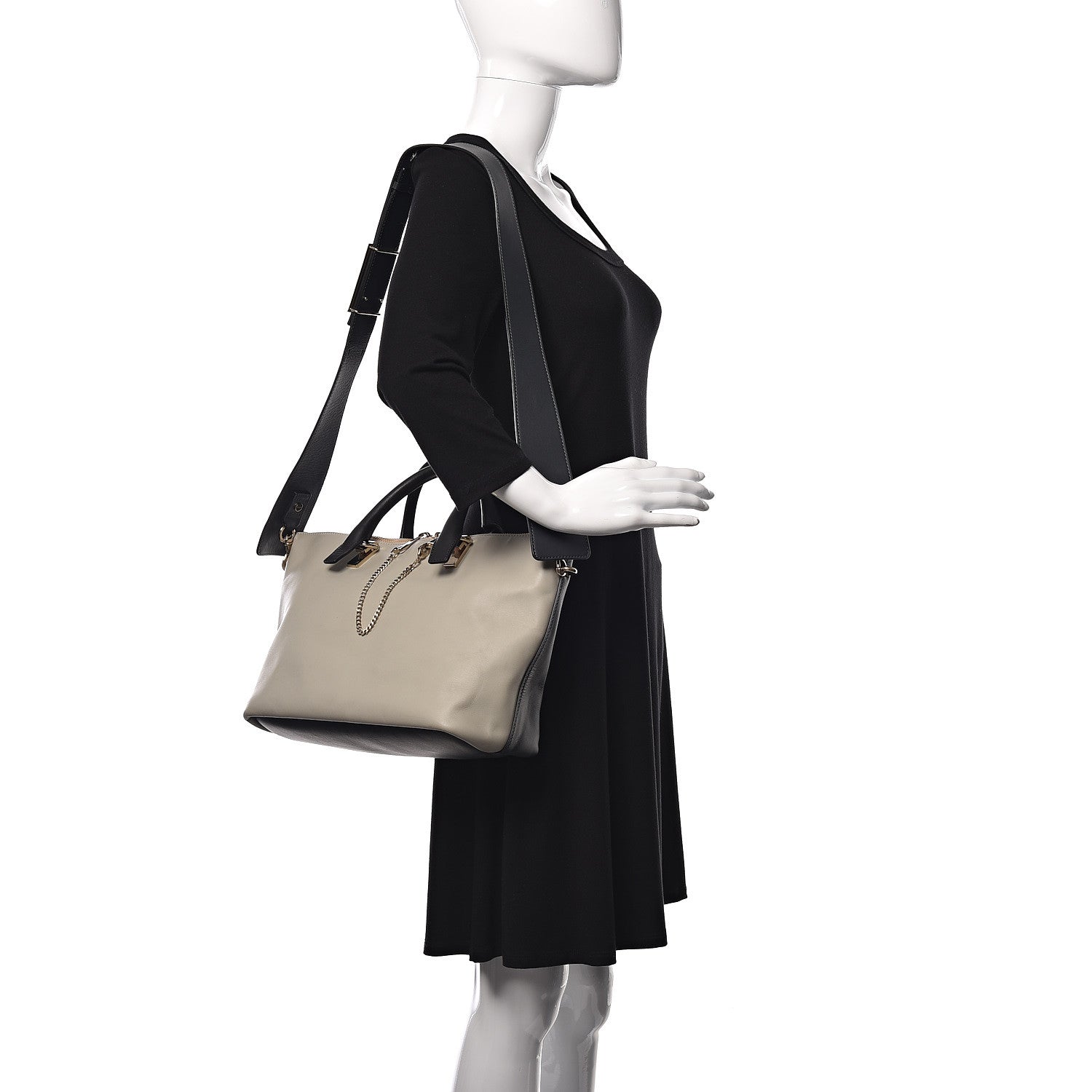 Chloe Smooth Calfskin Medium Baylee Tote Marshmallow 2 of 11