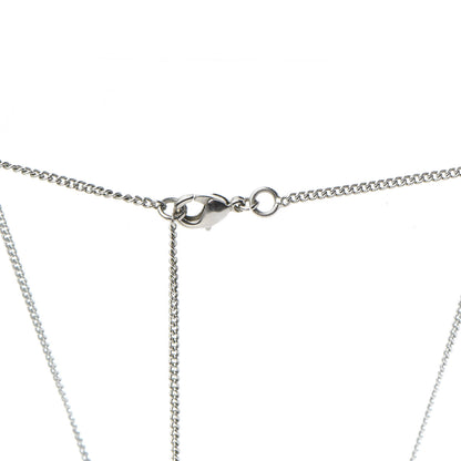 Chanel Baguette Crystal CC Necklace Silver 5 of 7