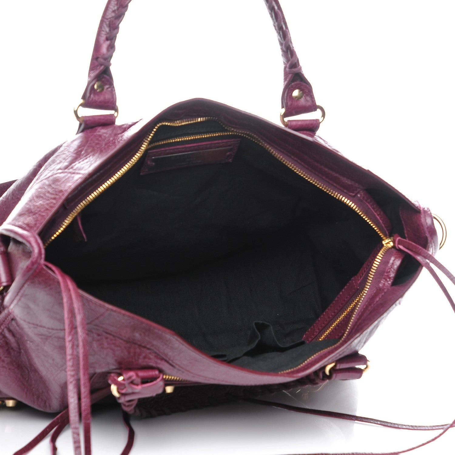 Balenciaga Agneau Classic Gold Hardware City Violet Prune 5 of 7