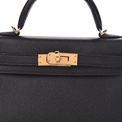 Hermes Epsom Mini Kelly Sellier 20 Black 30 of 31
