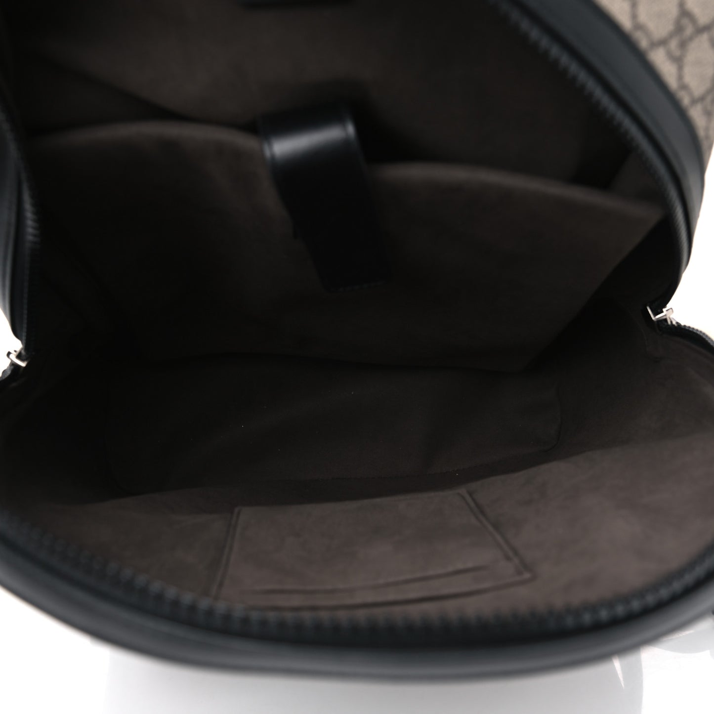 GG Supreme Monogram Medium Backpack Black