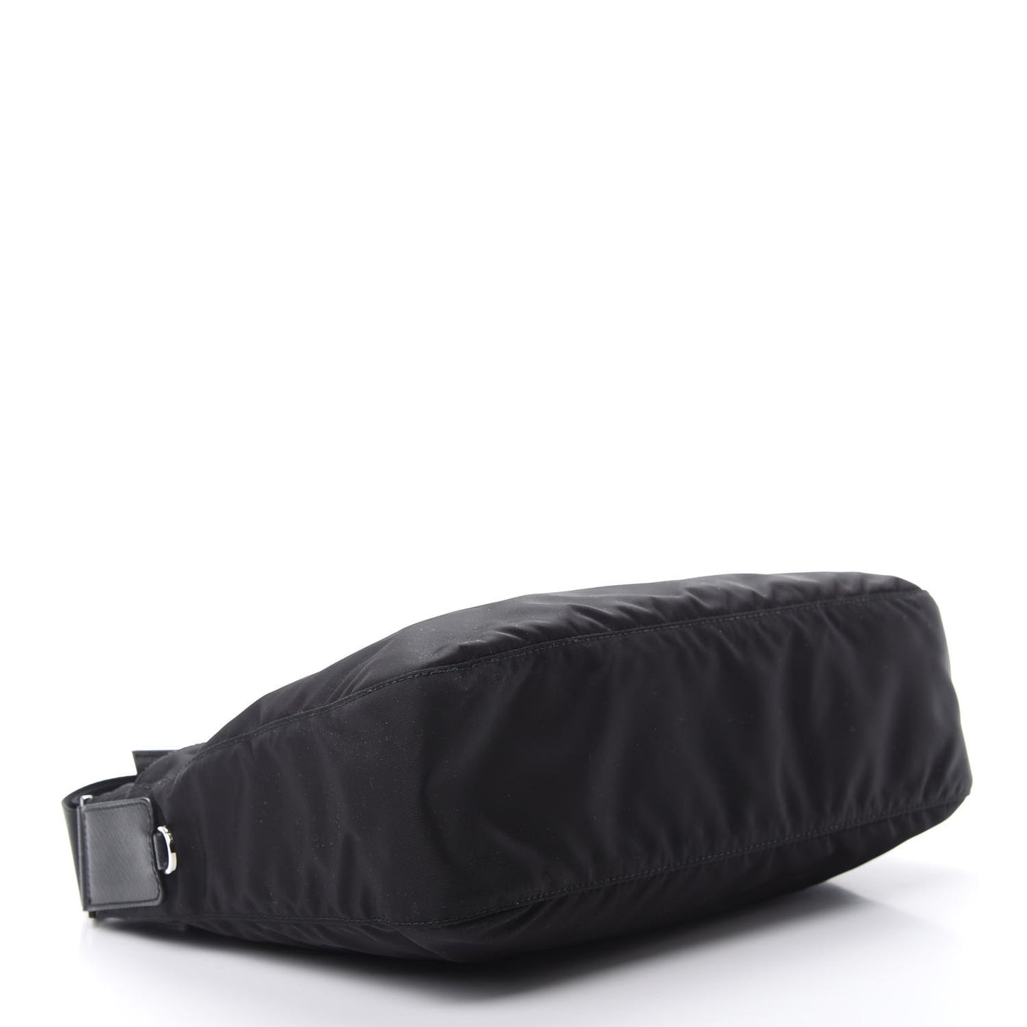 Nylon Tessuto Messenger Bag Black