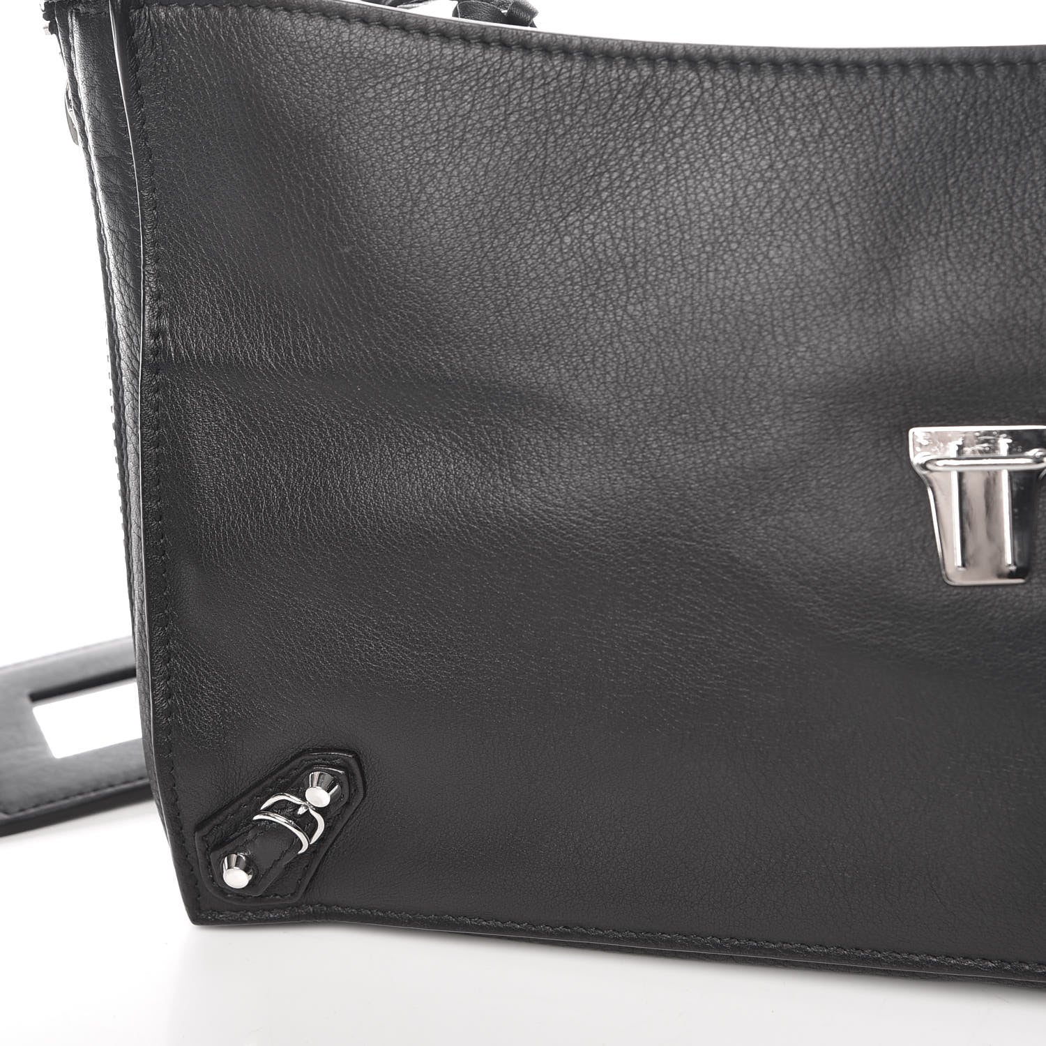 Balenciaga Veau Papier Sight Clutch Black 10 of 14