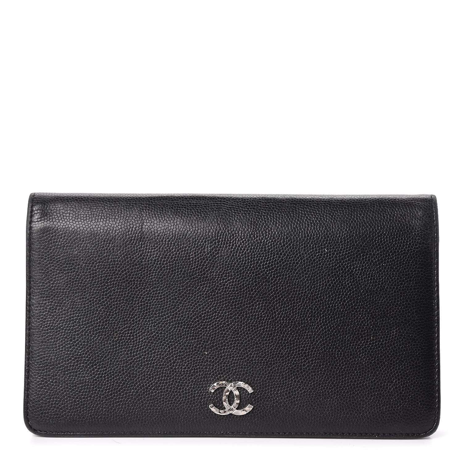 Chanel Caviar Sevruga Yen Wallet Black 1 of 8