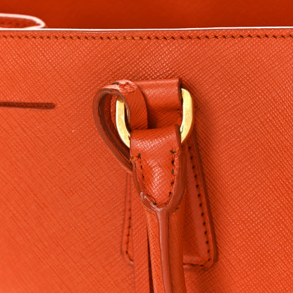 Prada Saffiano Lux Large Tote Papaya 11 of 14