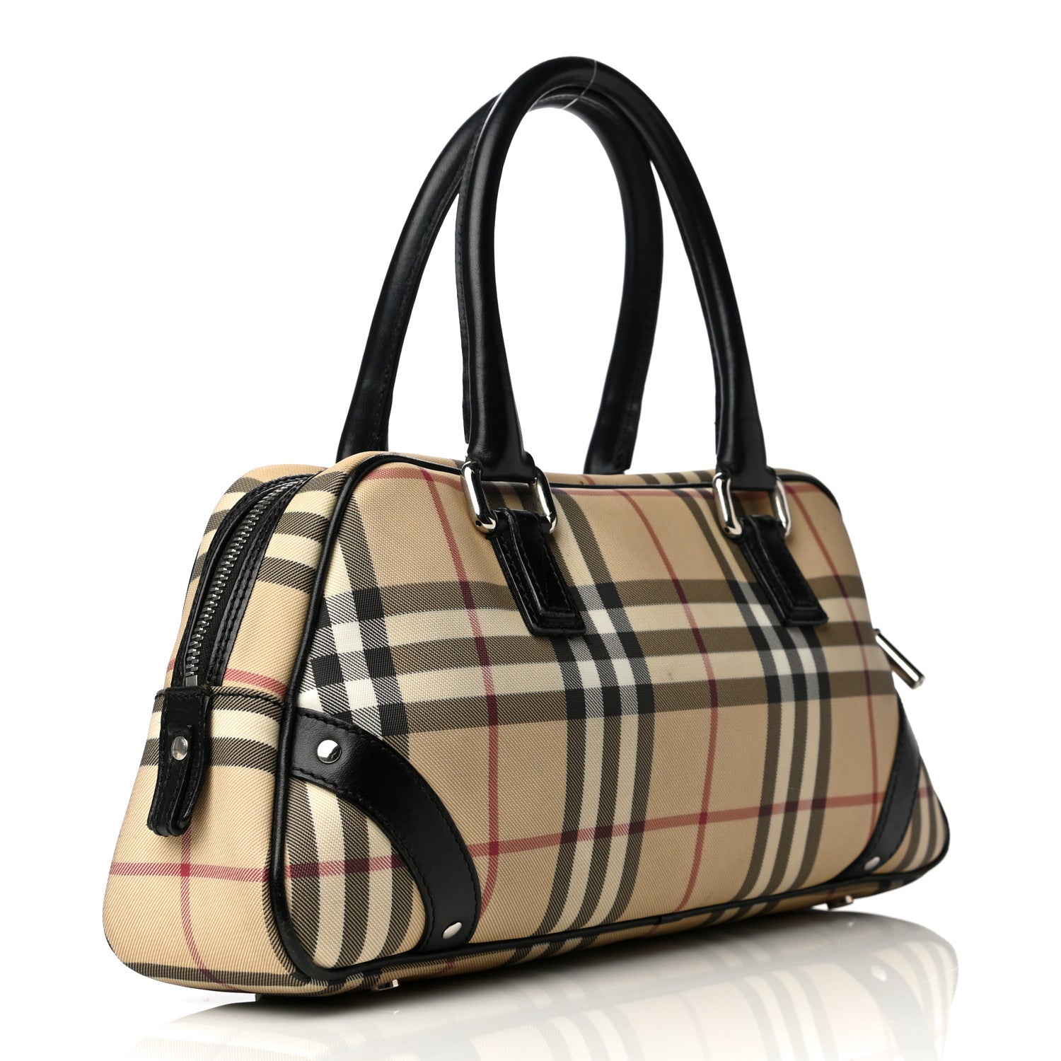 Burberry House Check Studded Bowler Black 2 of 24