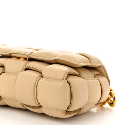 Bottega Veneta Lambskin Maxi Intrecciato Padded Chain Cassette Crossbody Bag Porridge 10 of 13