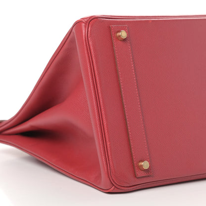 Hermes Courchevel Birkin 40 Rouge Vif 9 of 14
