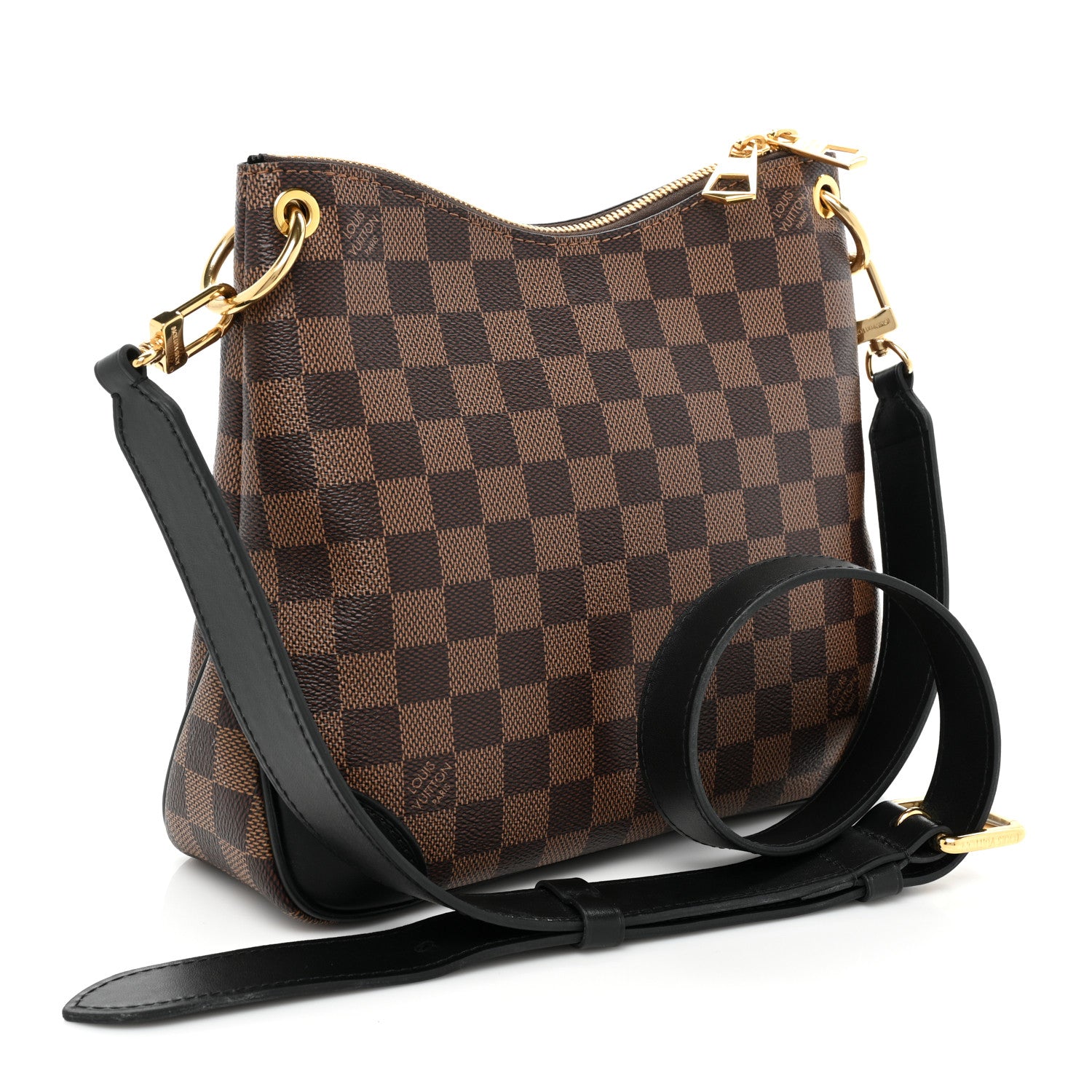 Louis Vuitton Damier Ebene Odeon PM Black 3 of 8
