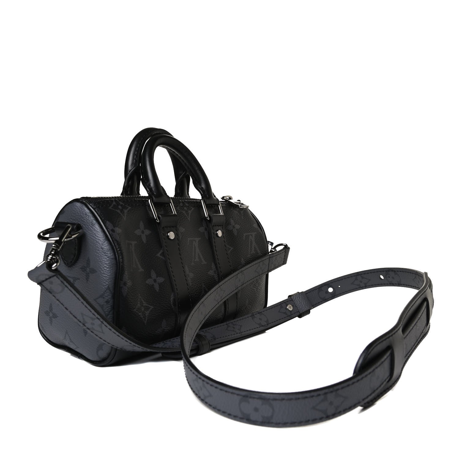 Louis Vuitton Reverse Monogram Eclipse Keepall XS Black 3 of 12