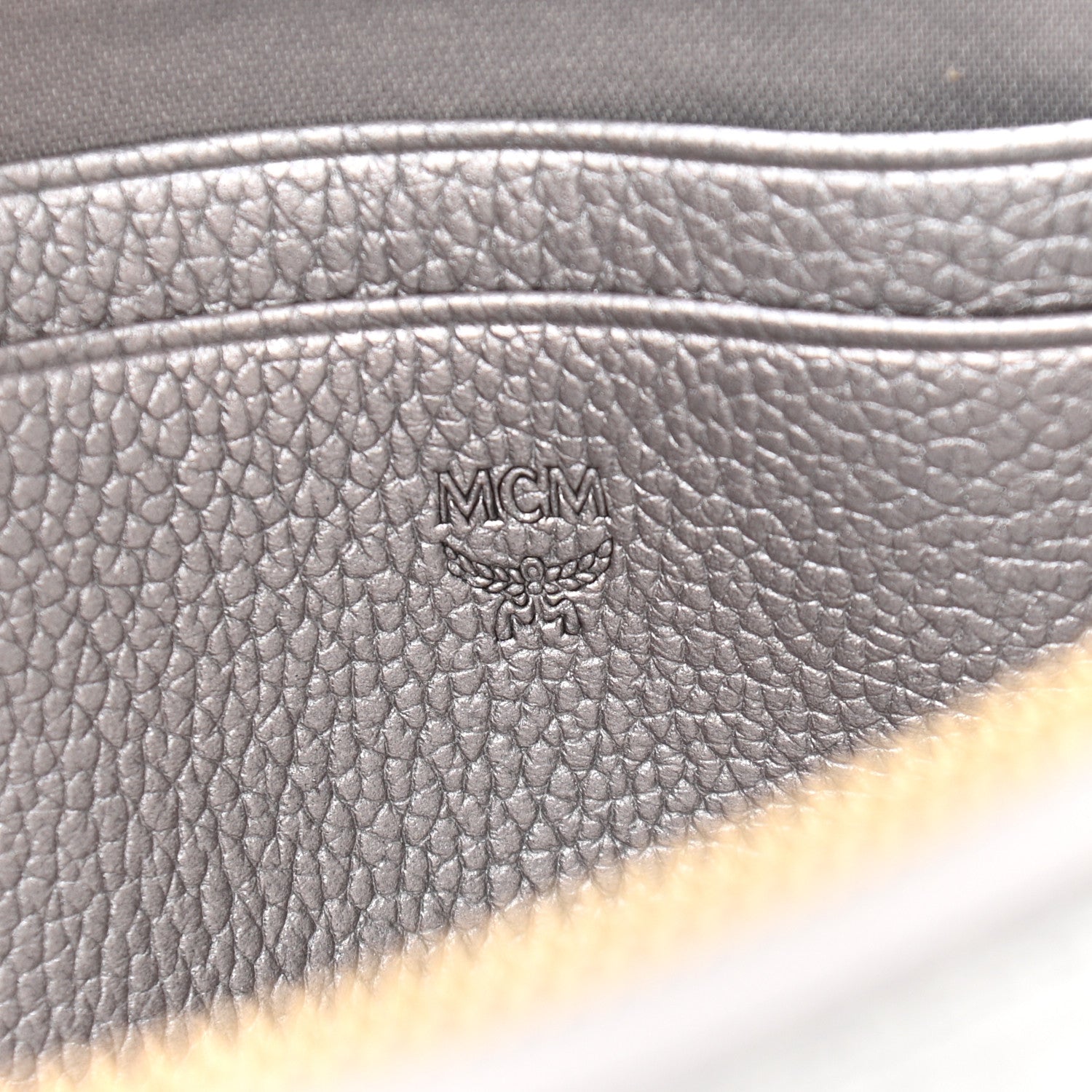 MCM Metallic Visetos Crossbody Tech Pouch Silver 7 of 10