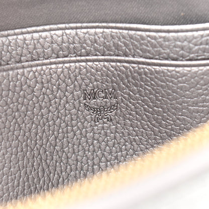 MCM Metallic Visetos Crossbody Tech Pouch Silver 7 of 10