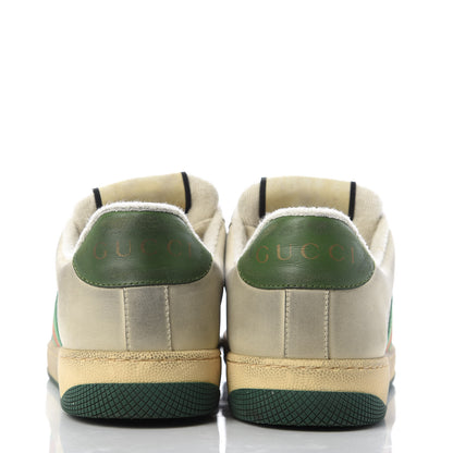 Gucci Nubuck Web Womens Screener Sneakers 39 Dusty Milk New Mystic White Vintage Green 6 of 9