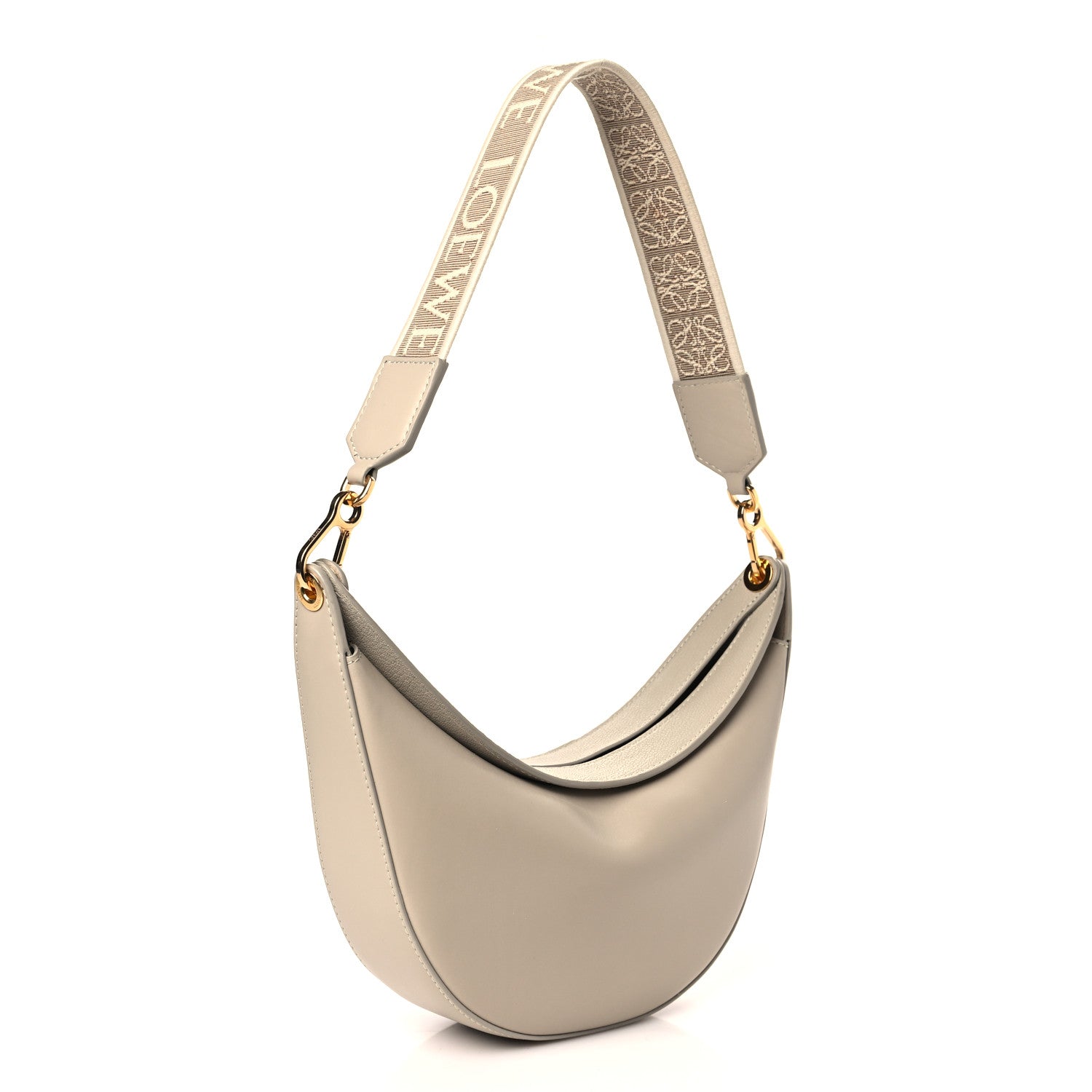 Loewe Satin Calfskin Jacquard Small Luna Bag Oat 3 of 9