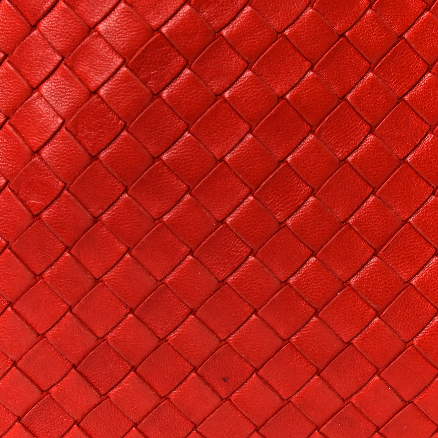 Nappa Intrecciato Shoulder Bag Red