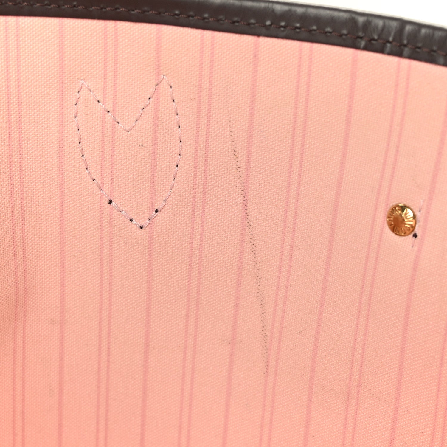 Louis Vuitton Damier Ebene Neo Neverfull MM Rose Ballerine 10 of 10