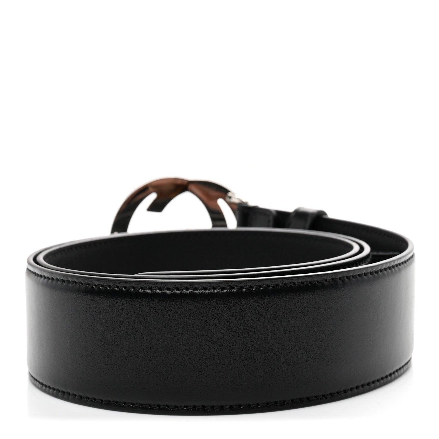 Gucci Plutone Calfskin Interlocking G 40mm Belt 85 34 Black 2 of 5