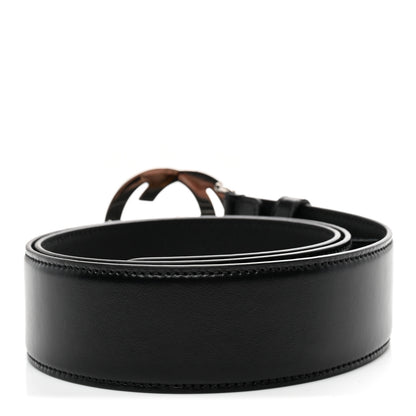 Gucci Plutone Calfskin Interlocking G 40mm Belt 85 34 Black 2 of 5