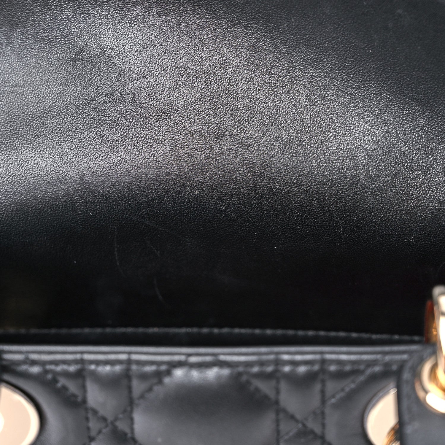 Christian Dior Lambskin Cannage Small Lucky Badges My Lady Dior Black 11 of 13