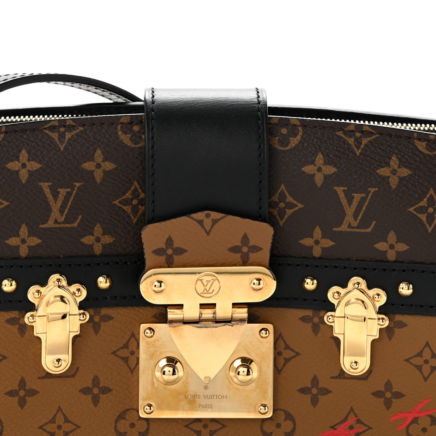 Reverse Monogram Trunk Clutch