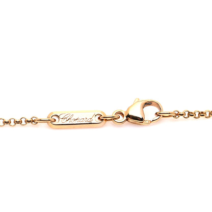 Chopard 18K Yellow Gold Diamond Happy Diamonds Icons Floating Heart Pendant Necklace 8 of 11
