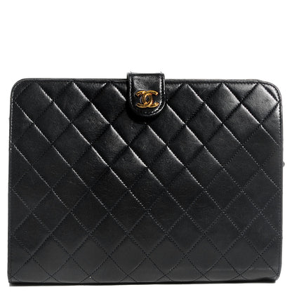 Chanel Lambskin Quilted Shoulder Bag Black 1 of 7