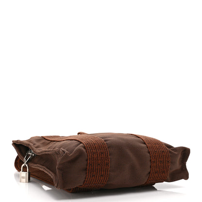 Hermes Canvas Herline Backpack Brown 4 of 9
