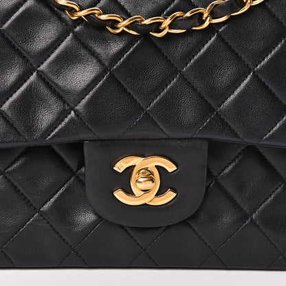 Chanel Lambskin Quilted Small Double Flap Black 9 of 11