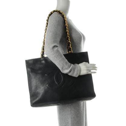 Chanel Lambskin CC Tote Black 2 of 8