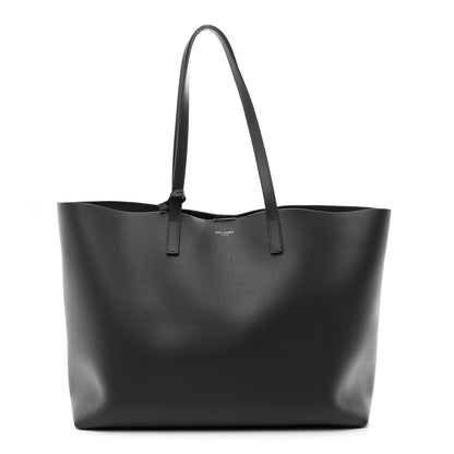 Saint Laurent Calfskin Large Shopping Tote Storm 1 of 11