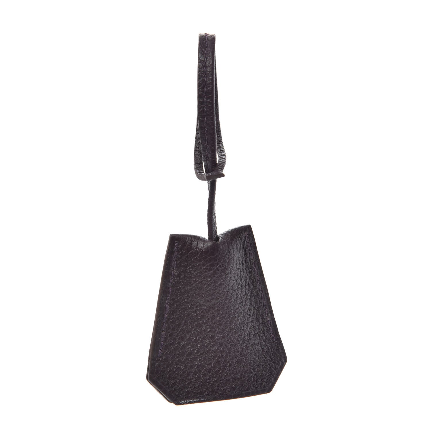 Hermes Taurillon Clemence Key Clochette Raisin 1 of 2
