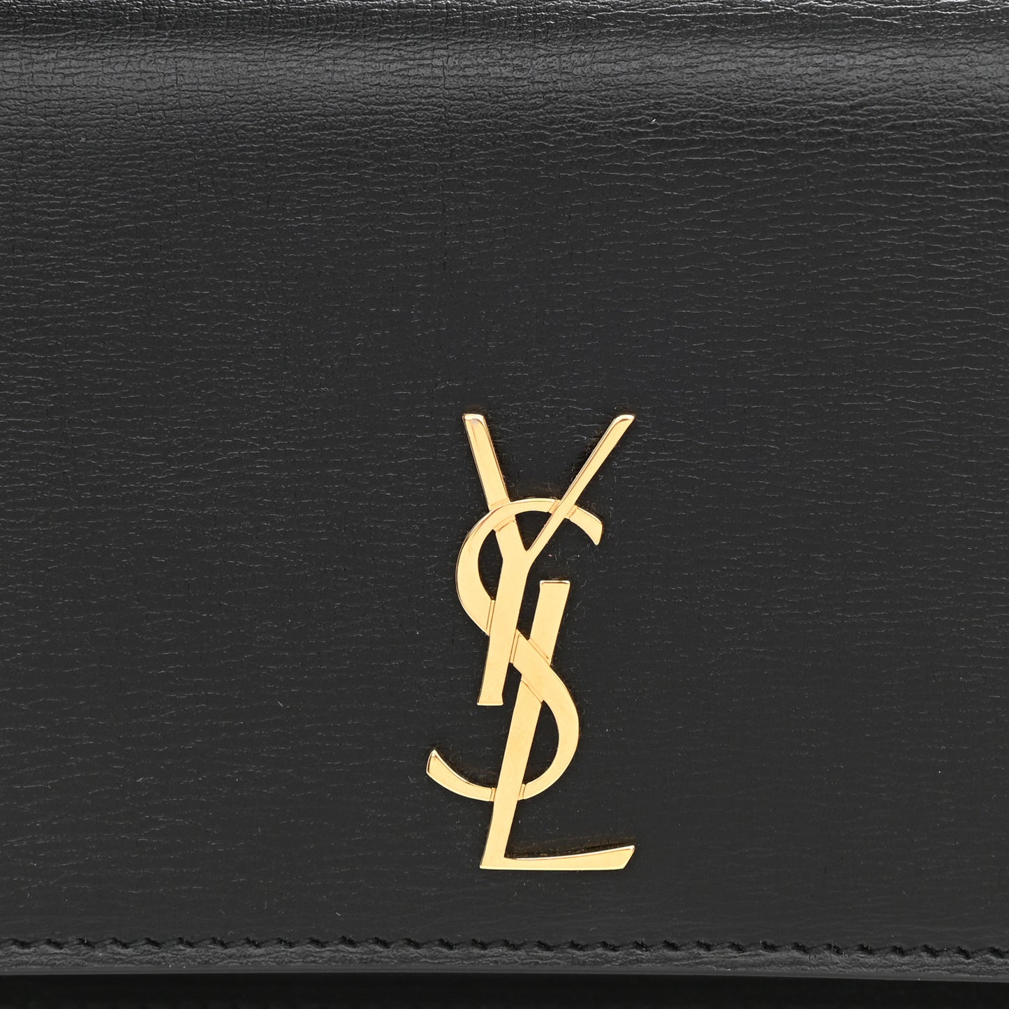Smooth Calfskin Monogram Phone Holder Crossbody Black
