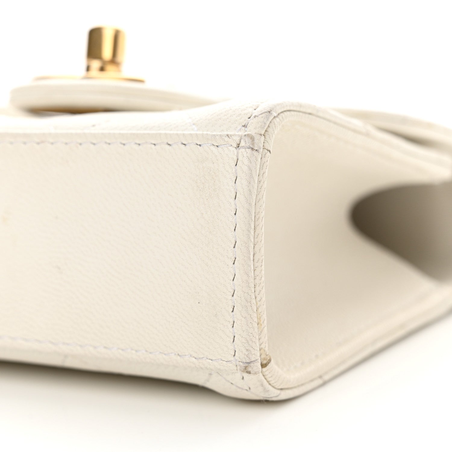 Chanel Goatskin Chic Pearls Clutch On Chain White 10 of 13