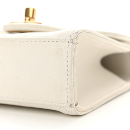 Chanel Goatskin Chic Pearls Clutch On Chain White 10 of 13
