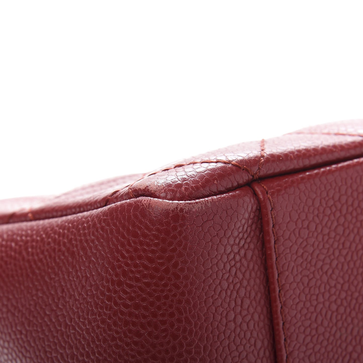 Caviar Quilted Grand Shopping Tote GST Red