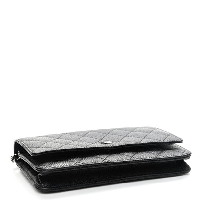 Chanel Caviar Quilted Wallet On Chain WOC Black 4 of 10