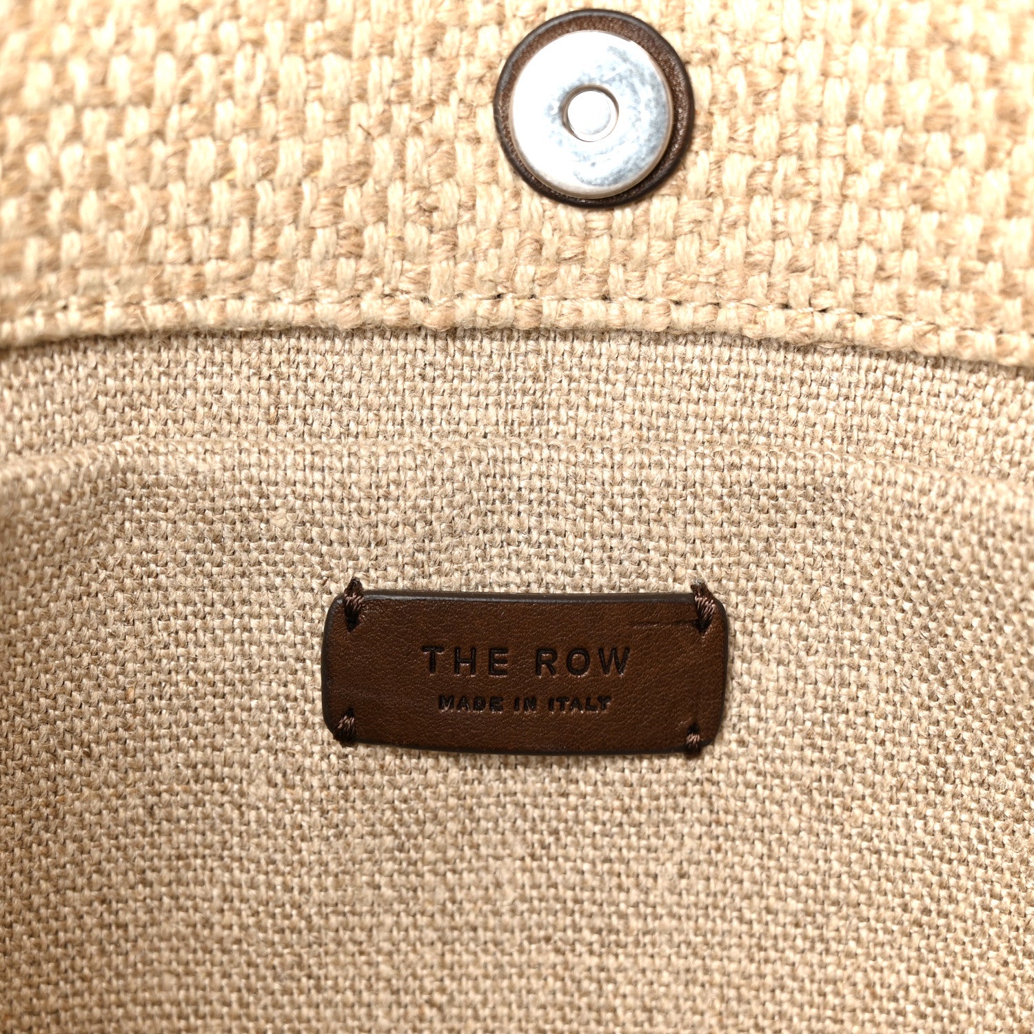 The Row Linen Georgia Tote Bag Clay Shell 6 of 9