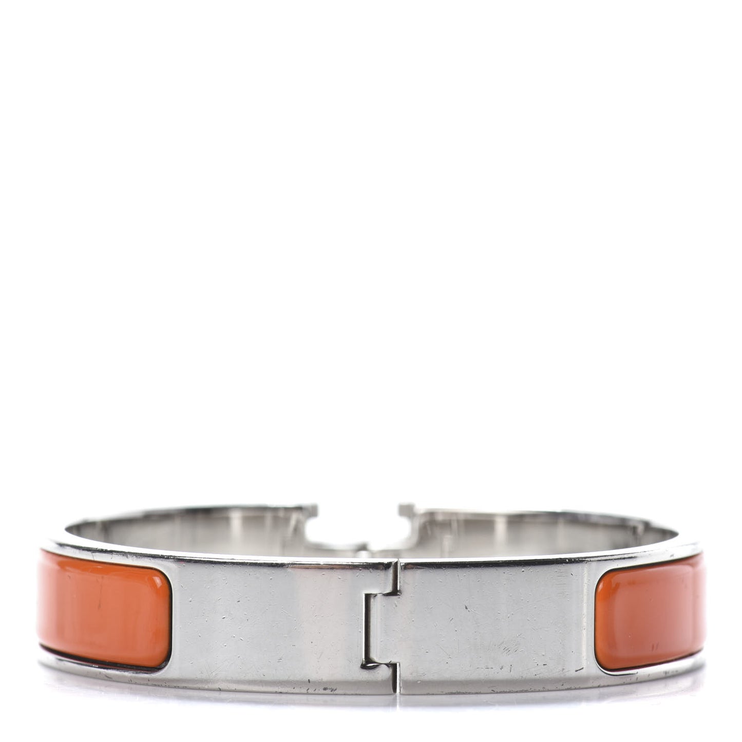 Enamel Narrow Clic Clac H Bracelet PM Orange