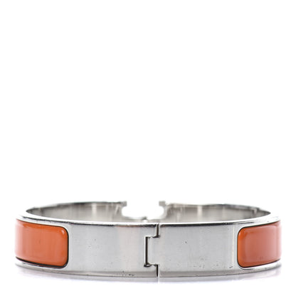 Hermes Enamel Narrow Clic Clac H Bracelet PM Orange 3 of 4