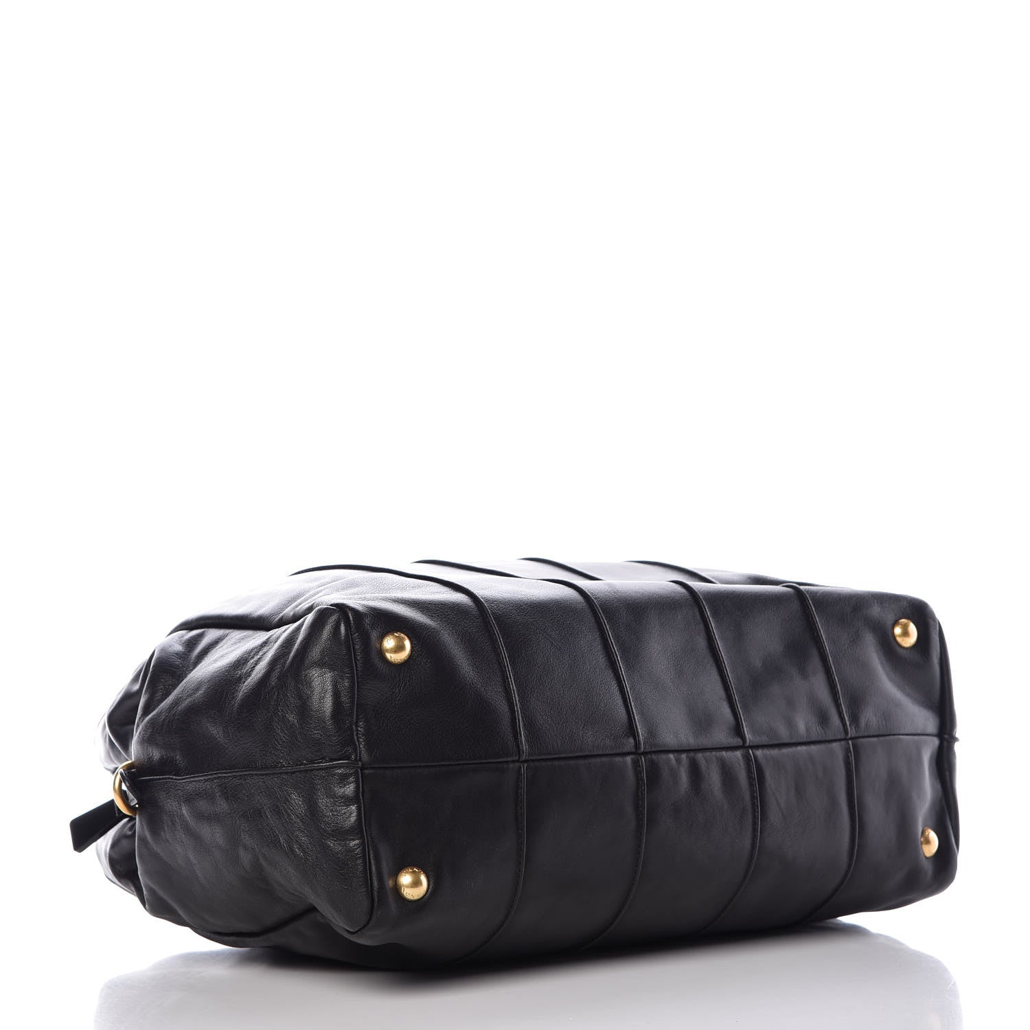 Prada Soft Calf Shoulder Bag Black 4 of 9